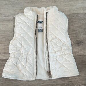 Old Navy Kids Quilted White Vest